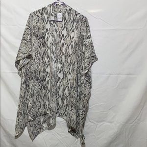 Maurice’s snakeskin print Ruana